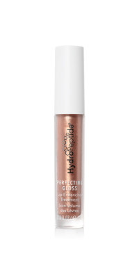 A shimmery soft beige-pink that hydrates and contains volumizing peptides